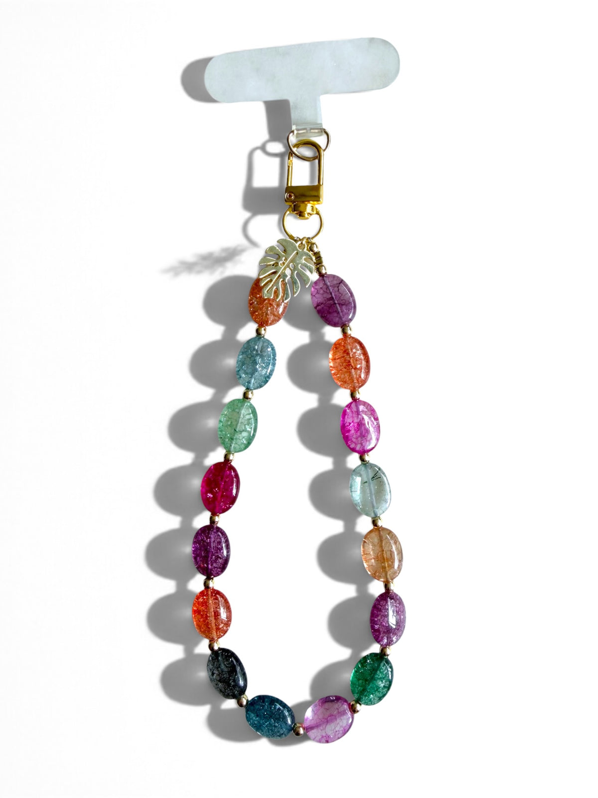 Isla | Multicolor Crystal Beaded Phone Wristlet