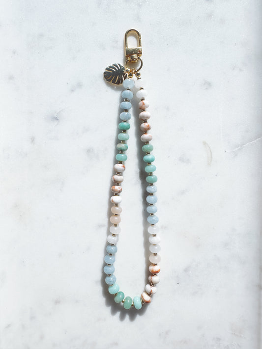 Crystal Cove Phone Wristlet – Coastal Stone Wrist Strap | Palmie