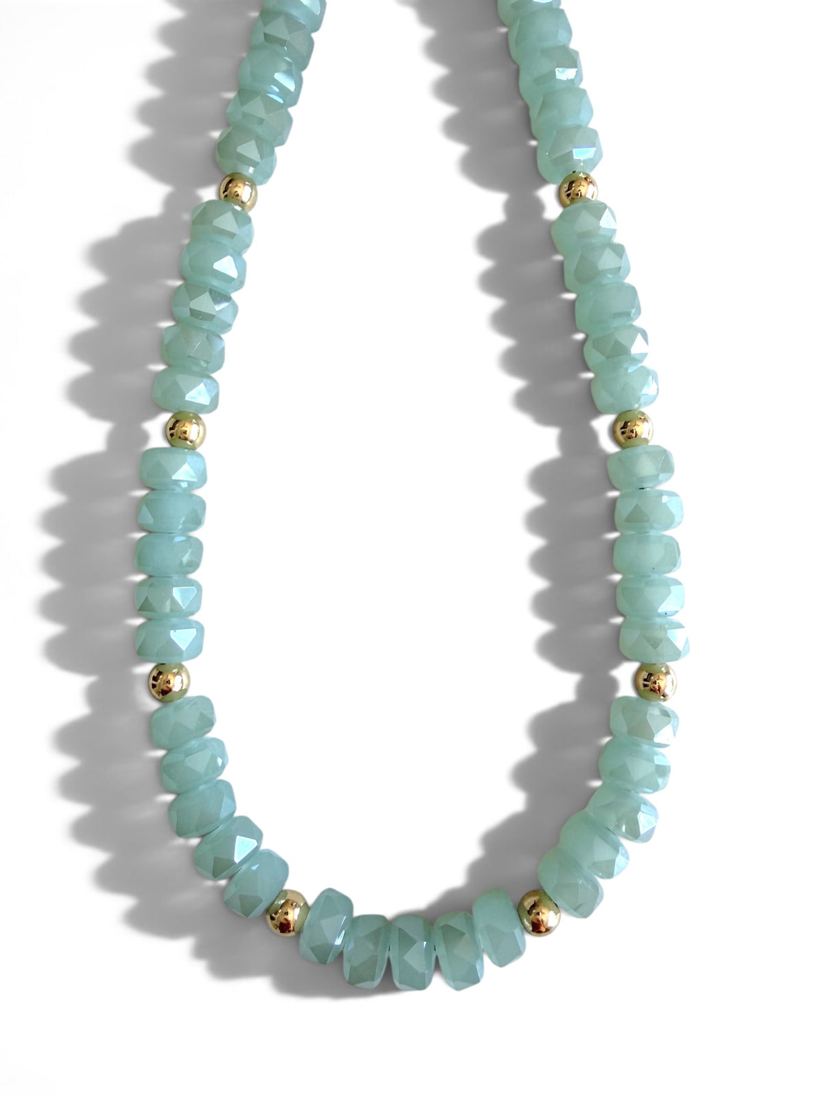 The Montage Seafoam | Crystal Beaded Phone Wristlet
