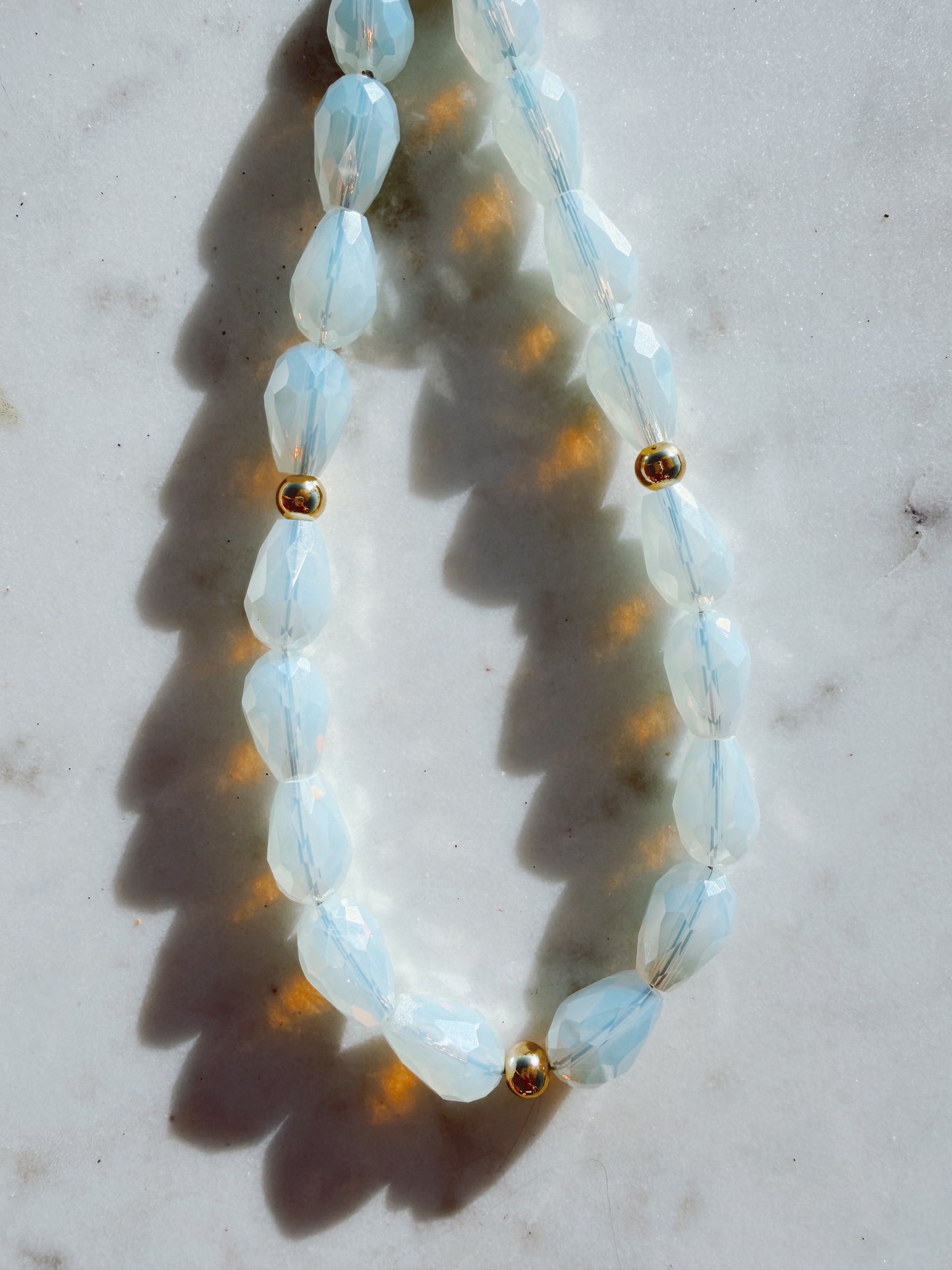 Ivory Sea Glass Lux Phone Wristlet – Beaded Wrist Strap | Palmie