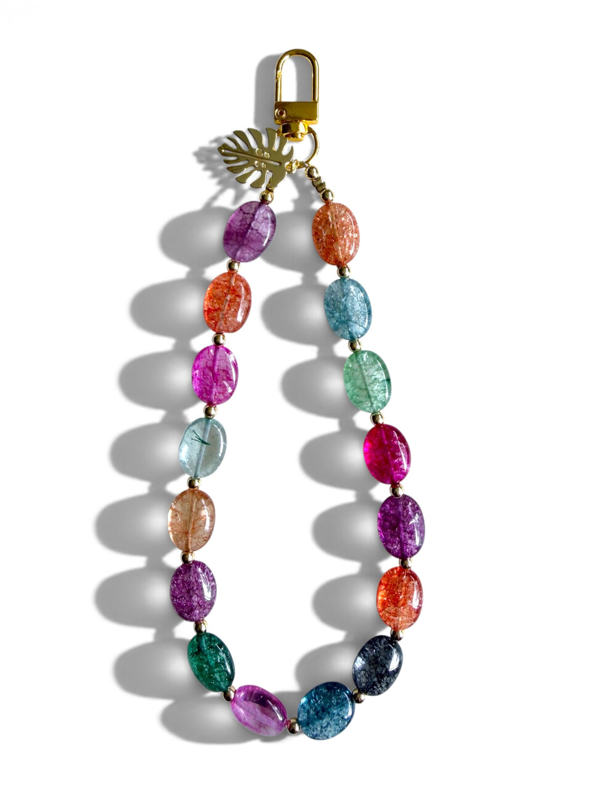 Isla | Multicolor Crystal Beaded Phone Wristlet
