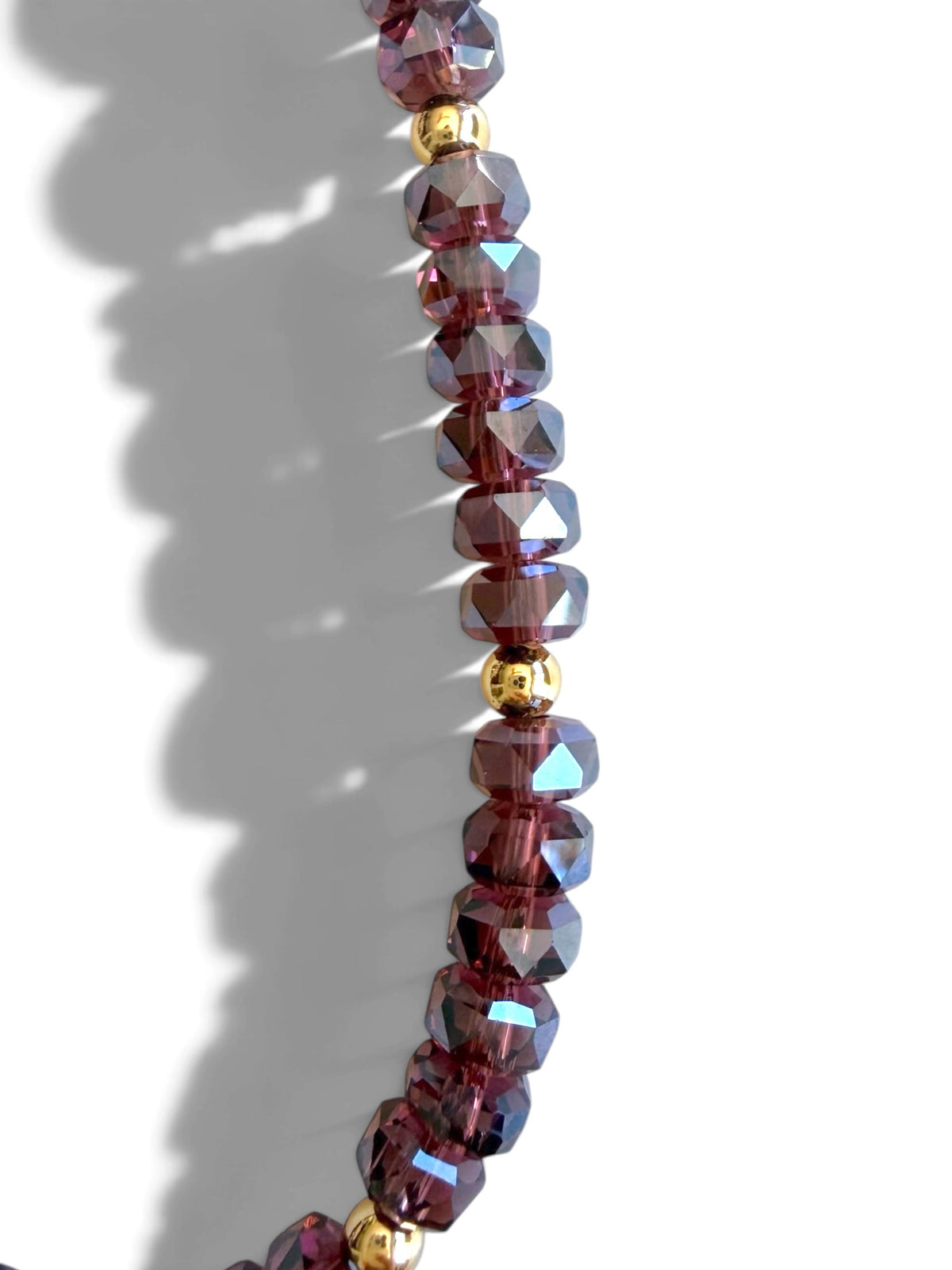 The Montage Merlot | Crystal Beaded Phone Wristlet