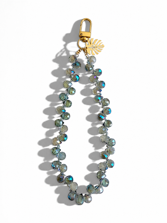 Ritz | Azure | Crystal Beaded Phone Wristlet