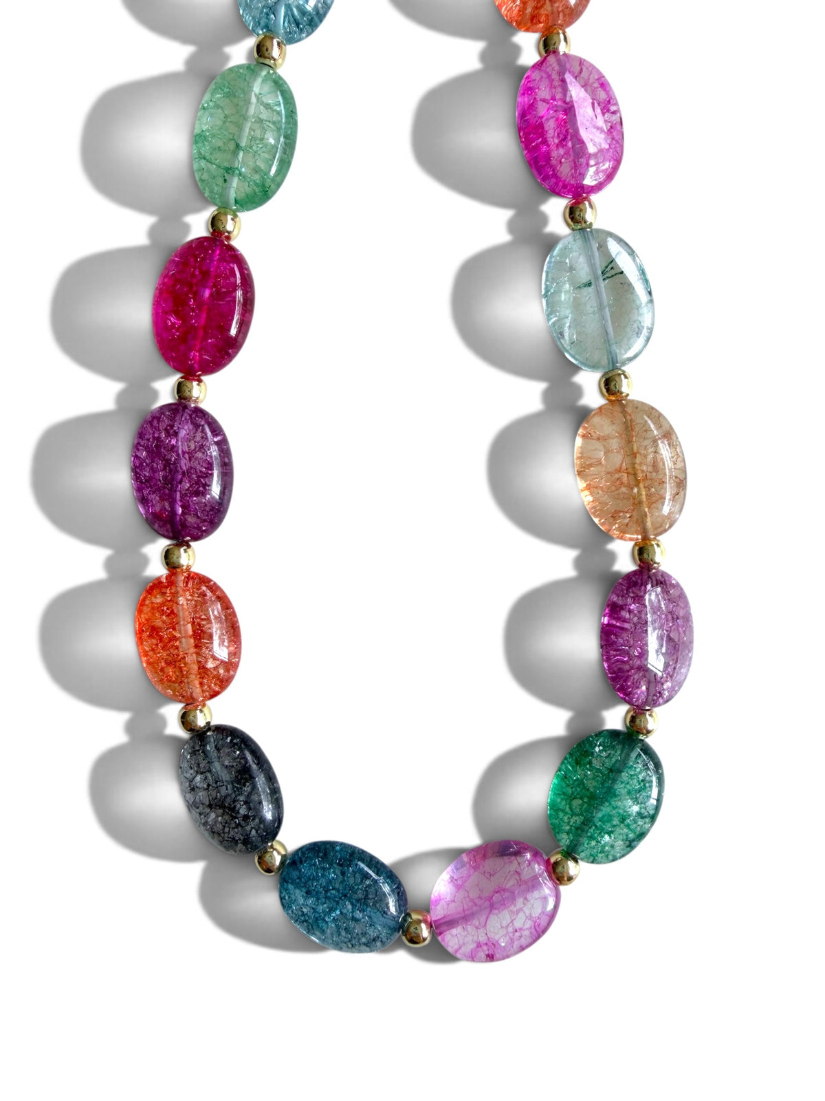 Isla | Multicolor Crystal Beaded Phone Wristlet