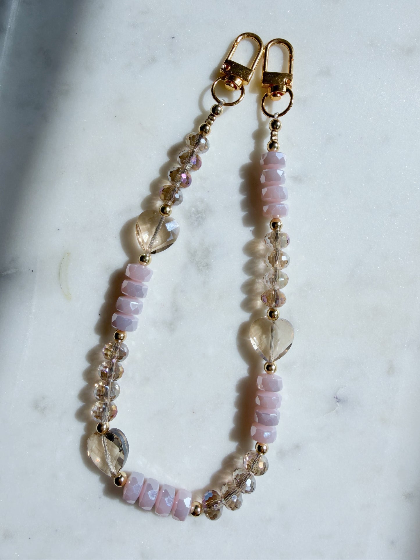 Blush Malia Phone Wristlet – Beaded Wrist Strap | Palmie