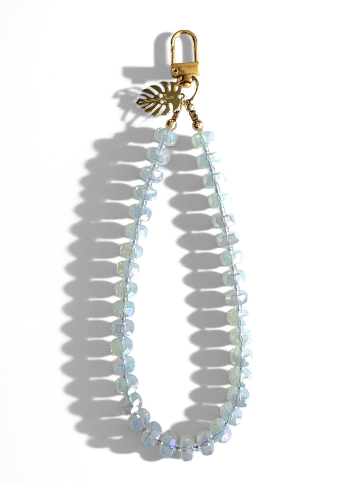 Luna Moonstone | Crystal Beaded Phone Wristlet