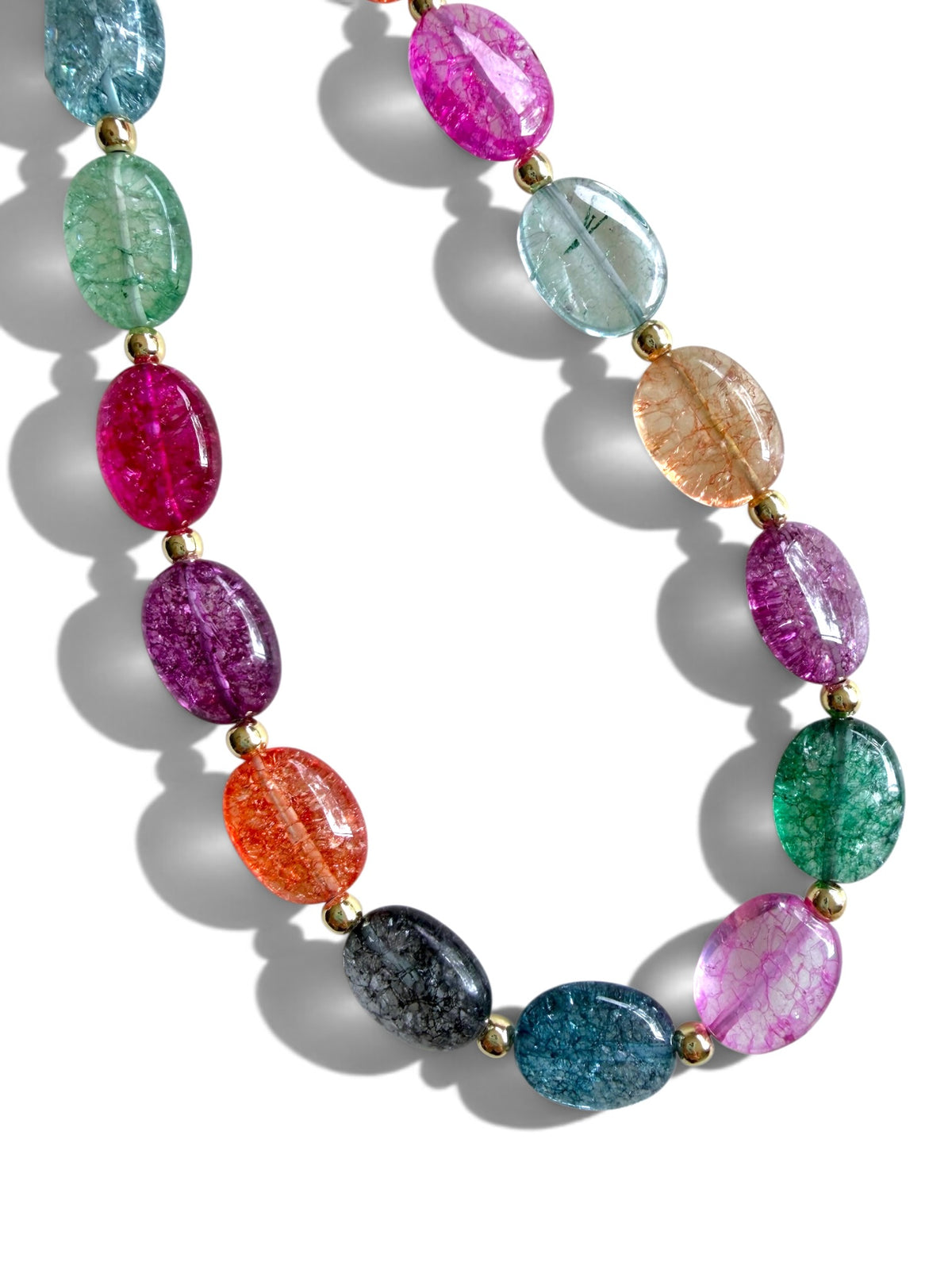 Isla | Multicolor Crystal Beaded Phone Wristlet