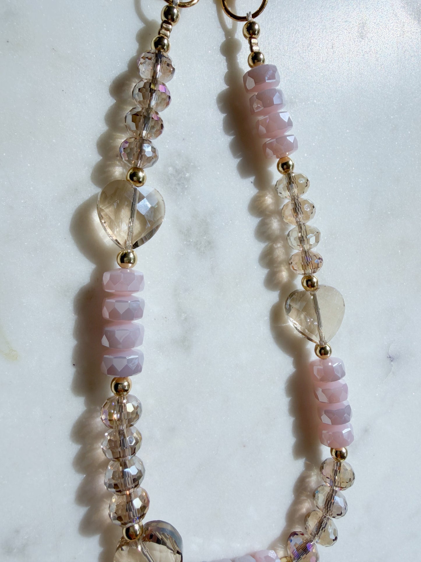 Blush Malia Phone Wristlet – Beaded Wrist Strap | Palmie