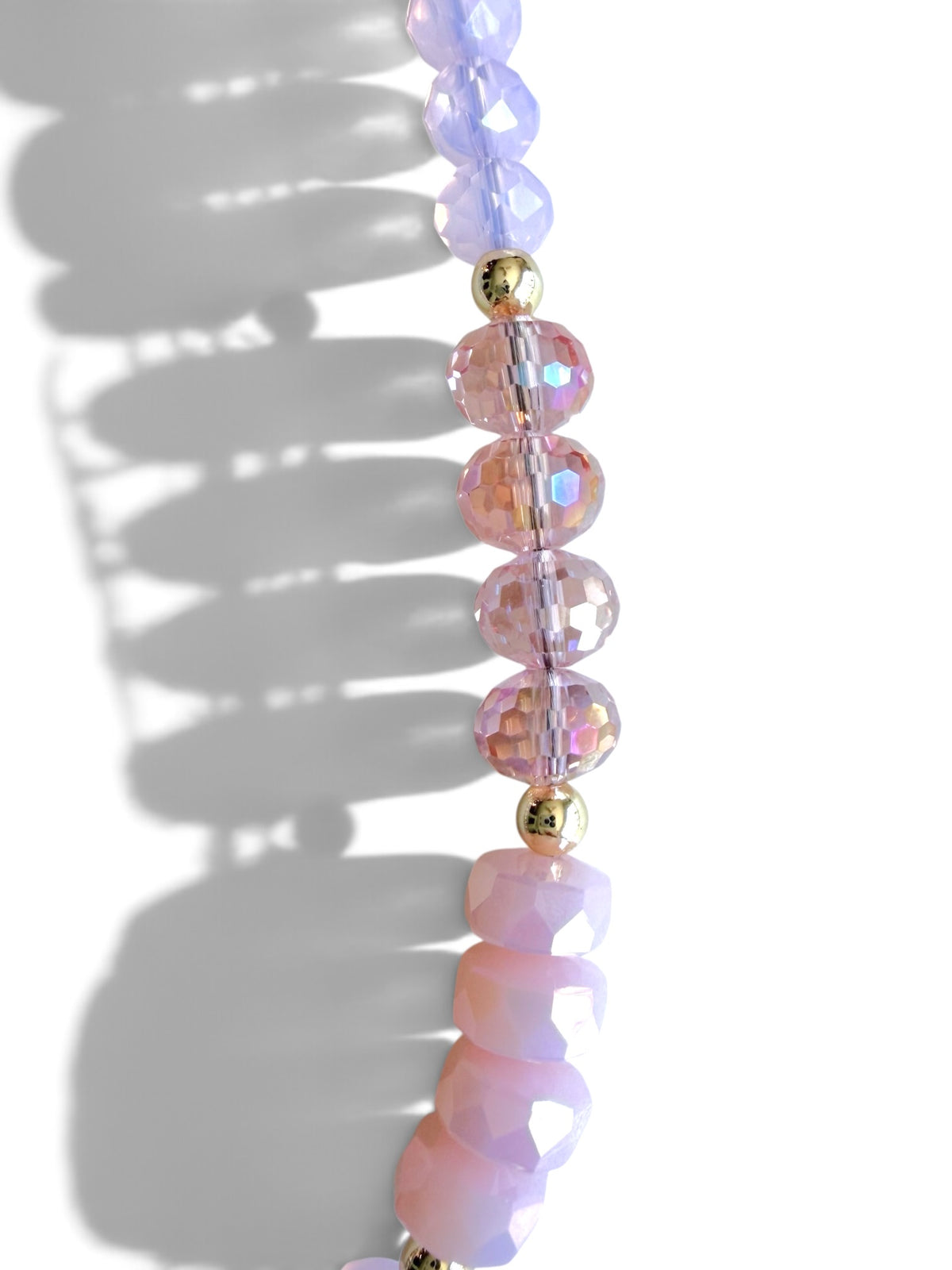 La Jolla | Rosé | Crystal Beaded Phone Wristlet