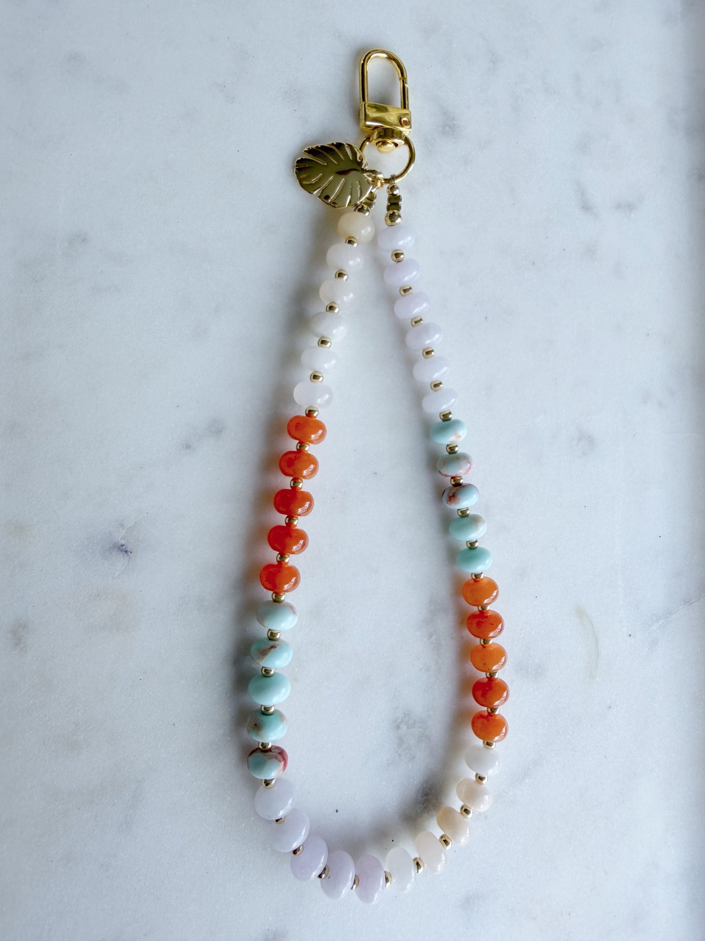 Corona Del Mar Phone Wristlet – Coastal Stone Wrist Strap | Palmie