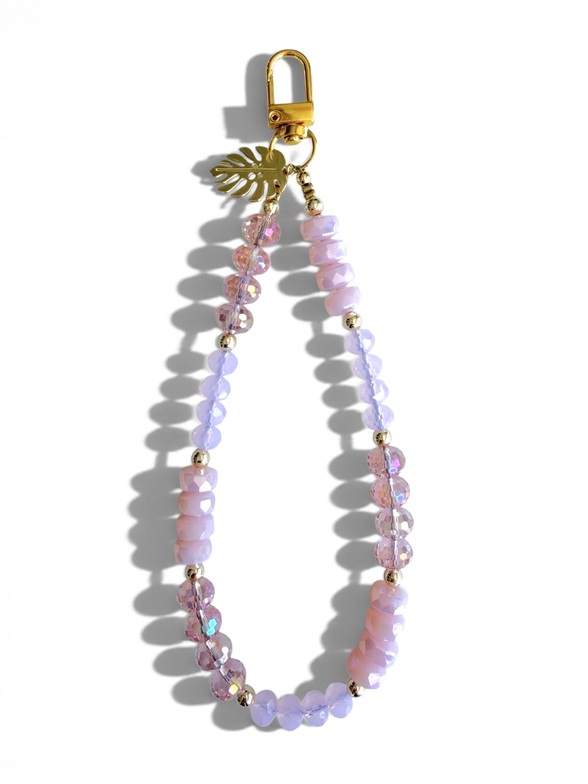 La Jolla | Rosé | Crystal Beaded Phone Wristlet