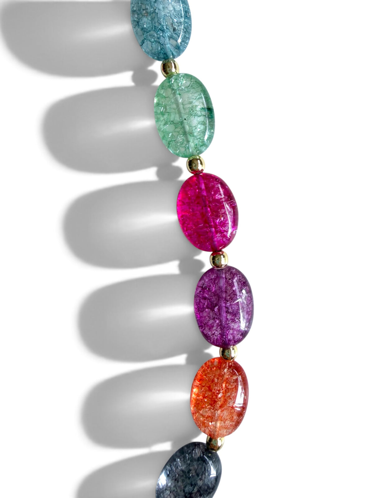 Isla | Multicolor Crystal Beaded Phone Wristlet