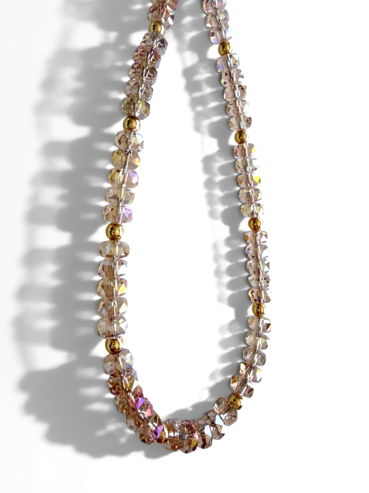 The Montage Champagne | Crystal Beaded Phone Wristlet