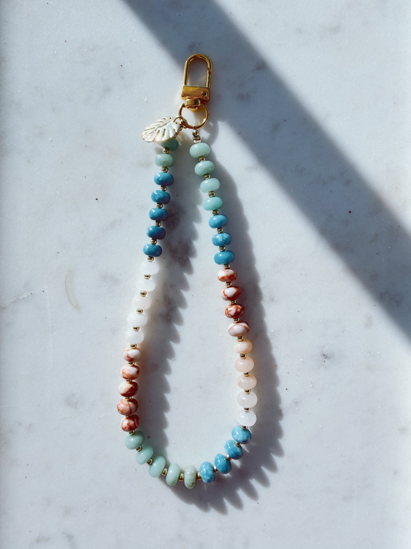 Crystal Cove Phone Wristlet – Coastal Stone Wrist Strap | Palmie