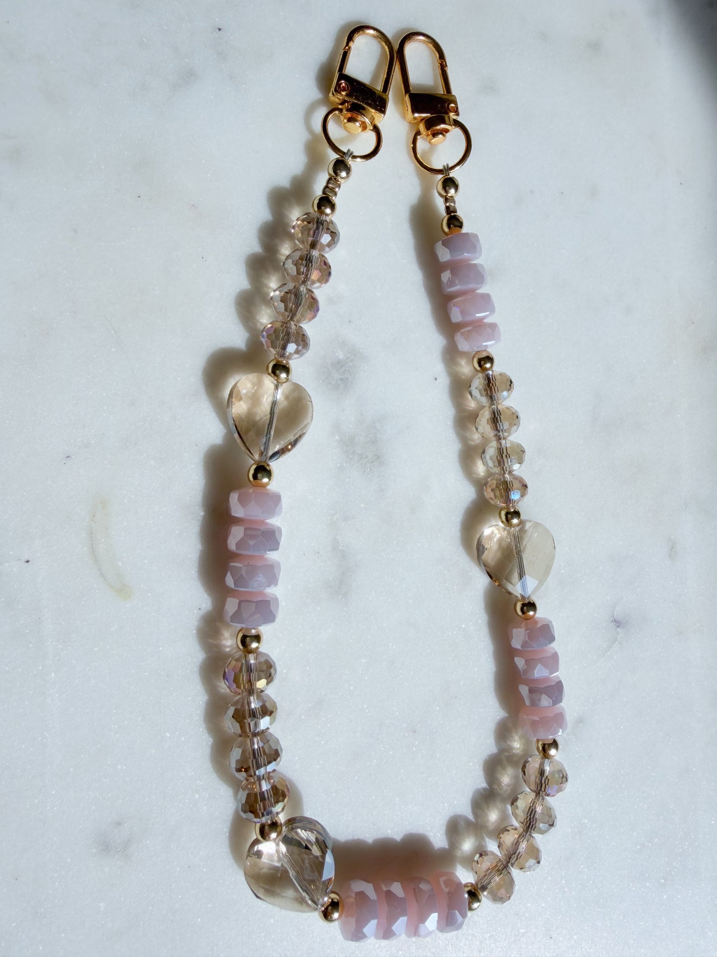 Blush Malia Phone Wristlet – Beaded Wrist Strap | Palmie