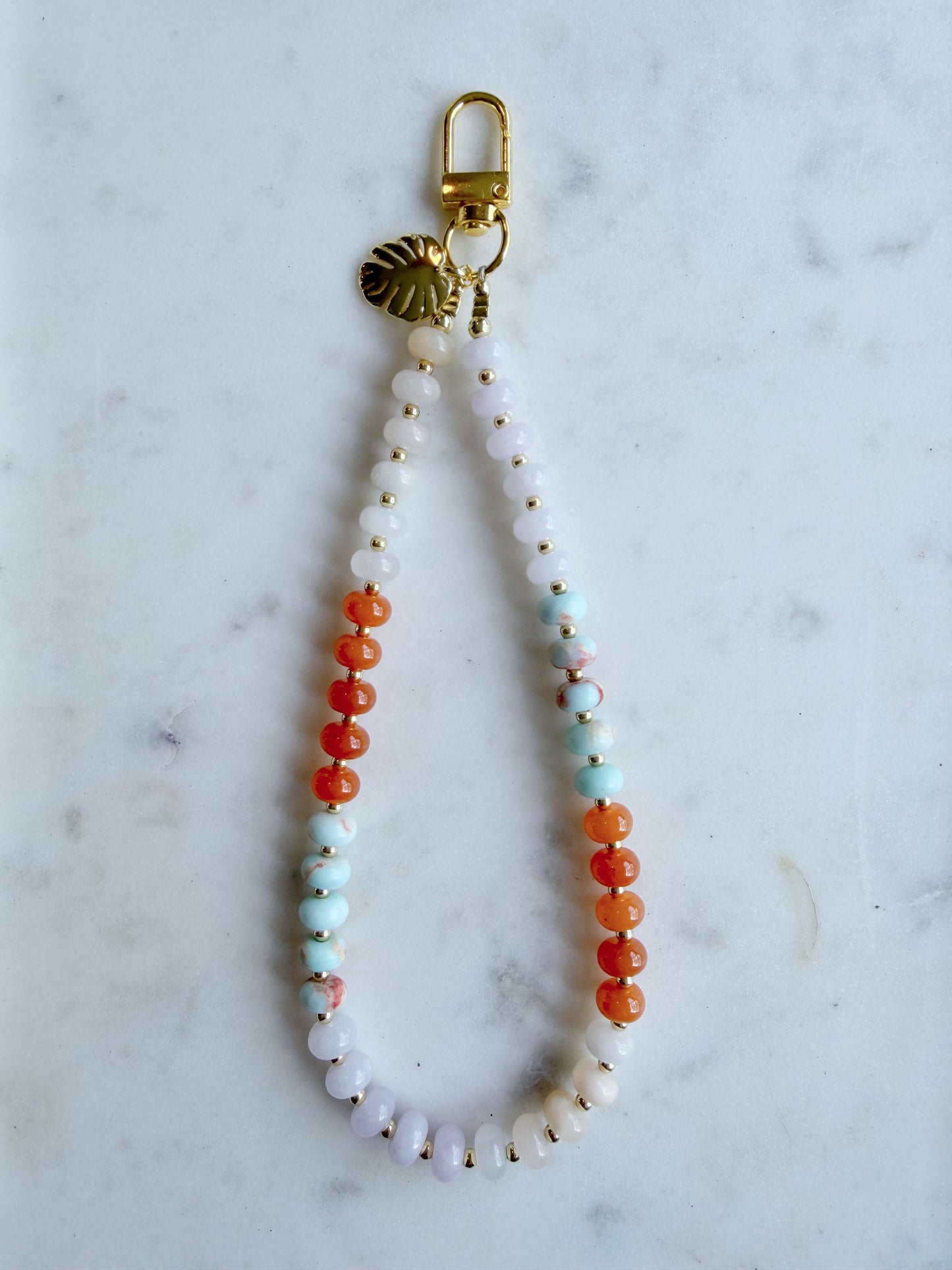 Corona Del Mar Phone Wristlet – Coastal Stone Wrist Strap | Palmie