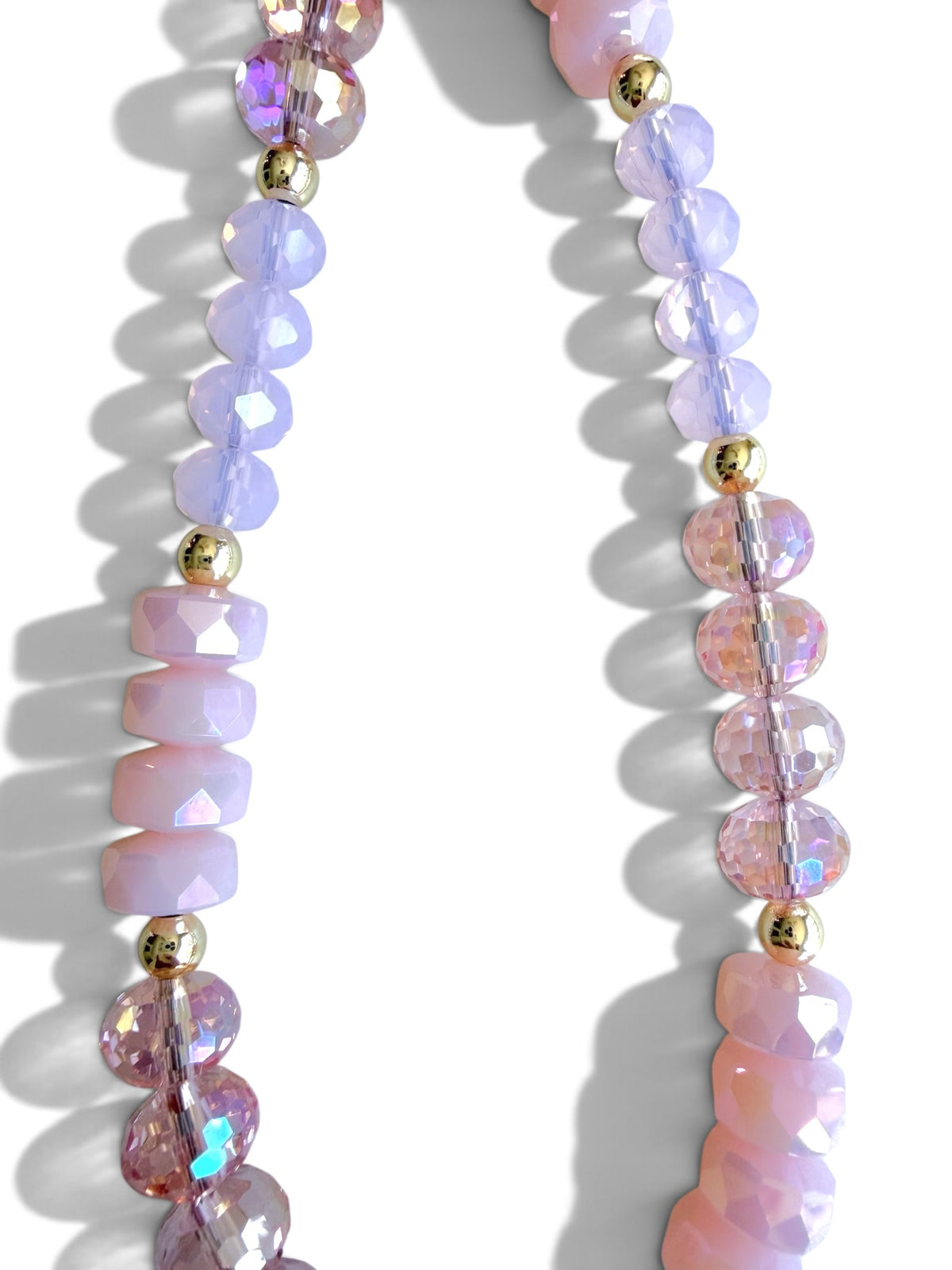 La Jolla | Rosé | Crystal Beaded Phone Wristlet