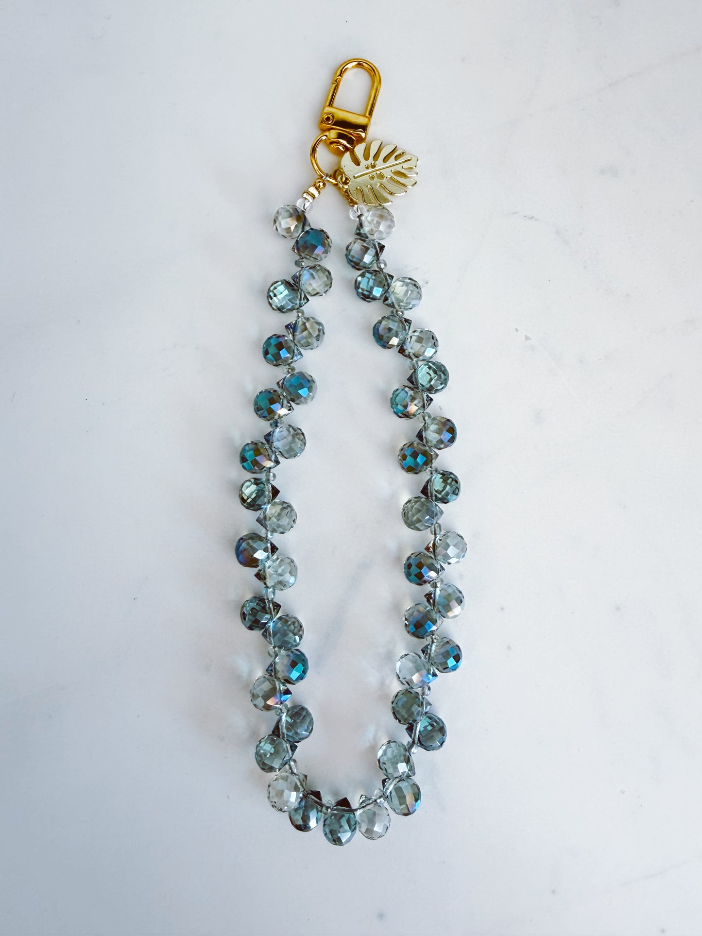 Azure Lux Phone Wristlet – Beaded Wrist Strap | Palmie