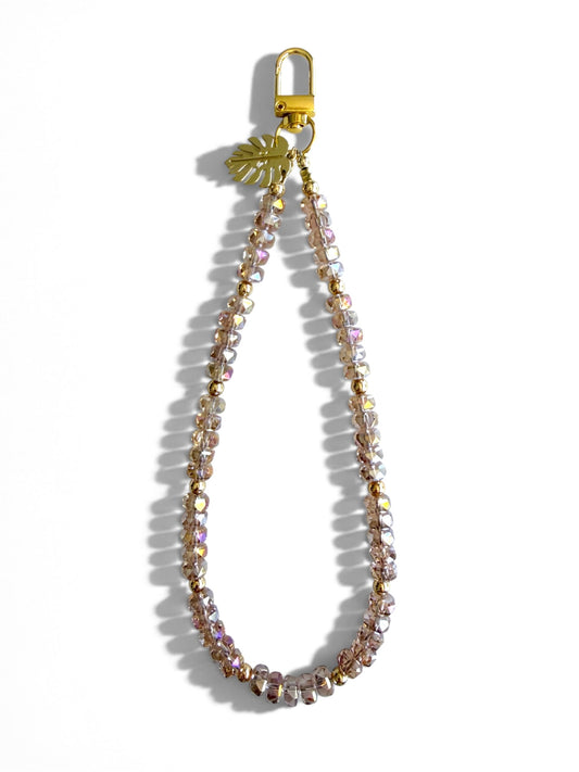 Montage | Champagne | Crystal Beaded Phone Wristlet