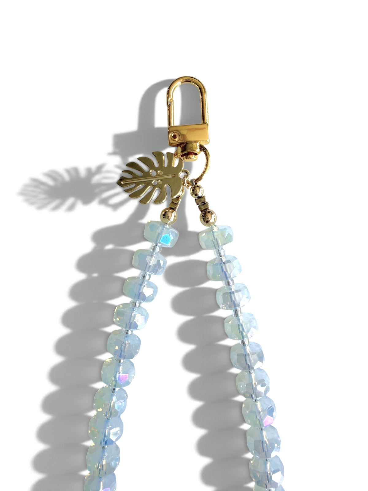 Luna Moonstone | Crystal Beaded Phone Wristlet