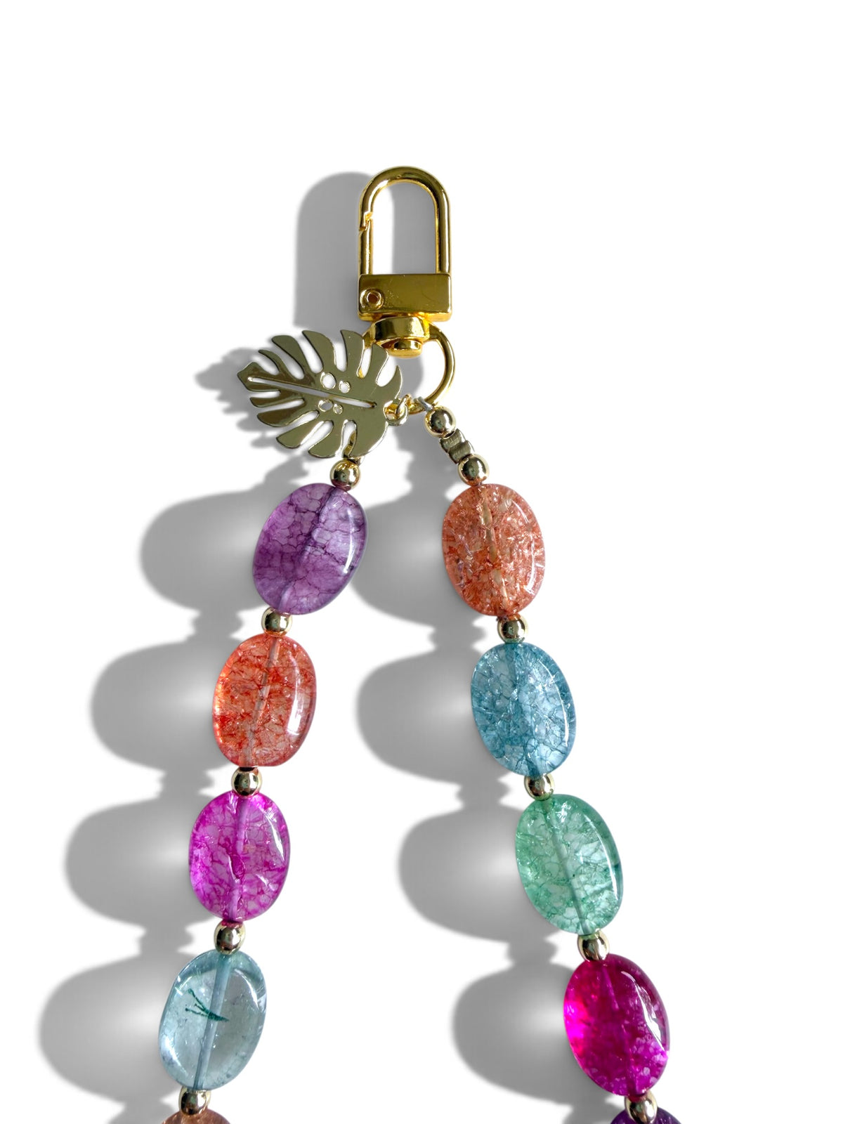 Isla | Multicolor Crystal Beaded Phone Wristlet