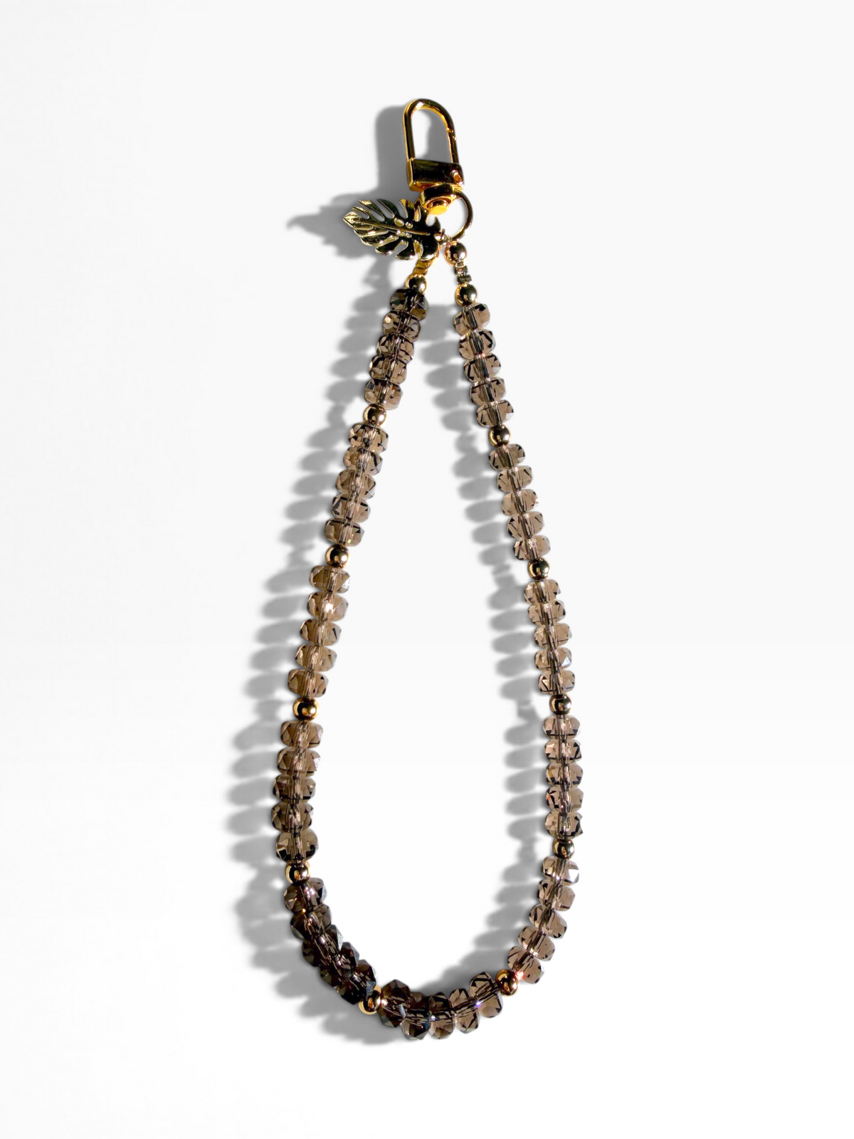 Montage | Cappuccino | Crystal Beaded Phone Wristlet