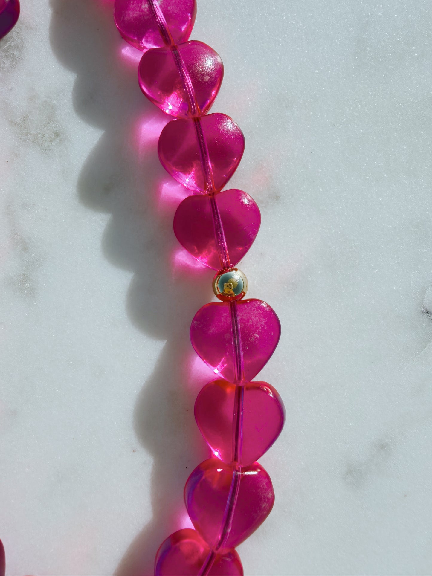 Pink Hearts Phone Wristlet – Beaded Wrist Strap | Palmie