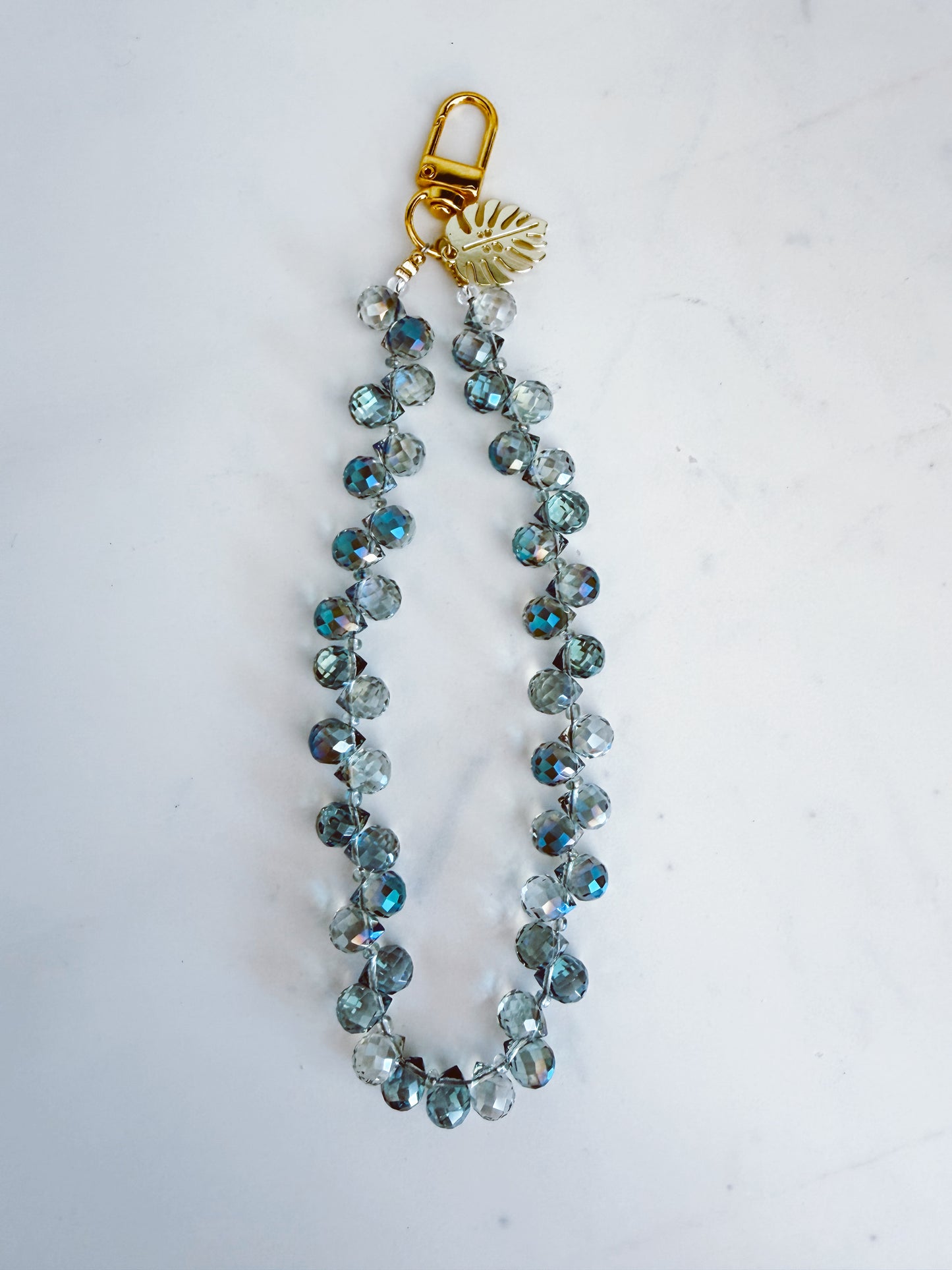 Azure Lux Phone Wristlet – Beaded Wrist Strap | Palmie
