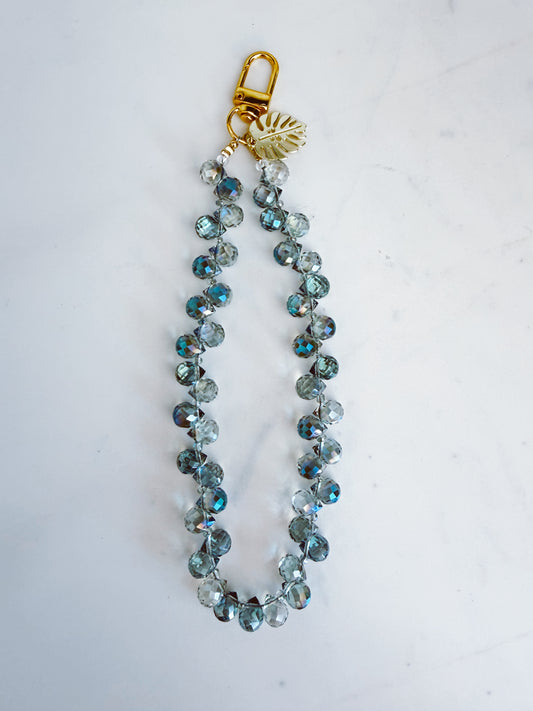 Azure Lux Phone Wristlet – Beaded Wrist Strap | Palmie