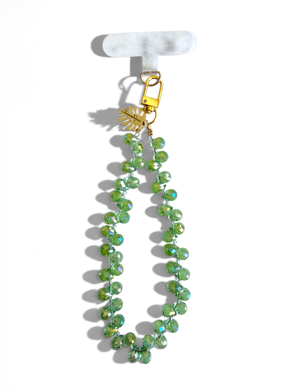 Ritz | Palm | Crystal Beaded Phone Wristlet