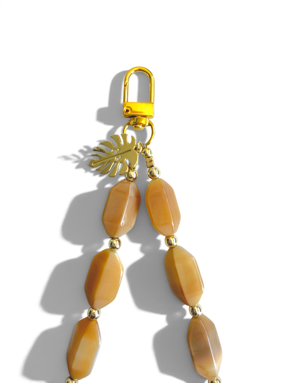 Catalina | Honey Harbor | Stone Beaded Phone Wristlet