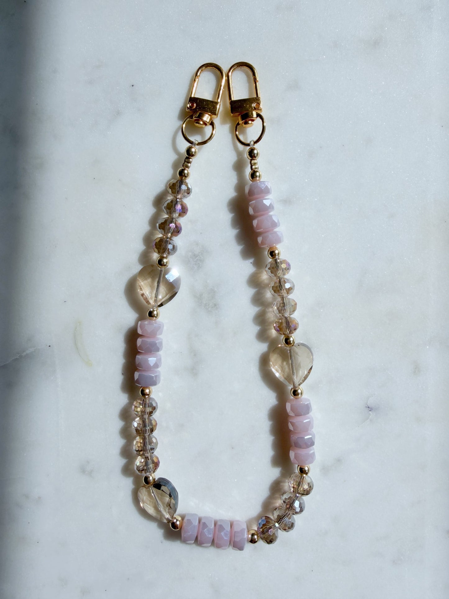 Blush Malia Phone Wristlet – Beaded Wrist Strap | Palmie