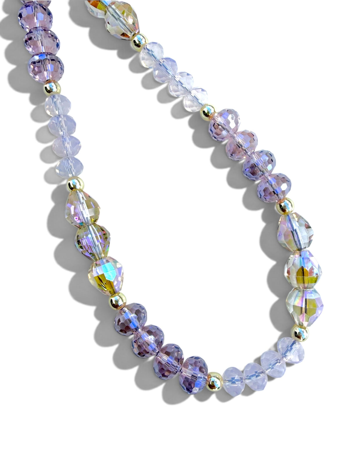 Marina | Lavender | Crystal Beaded Phone Wristlet