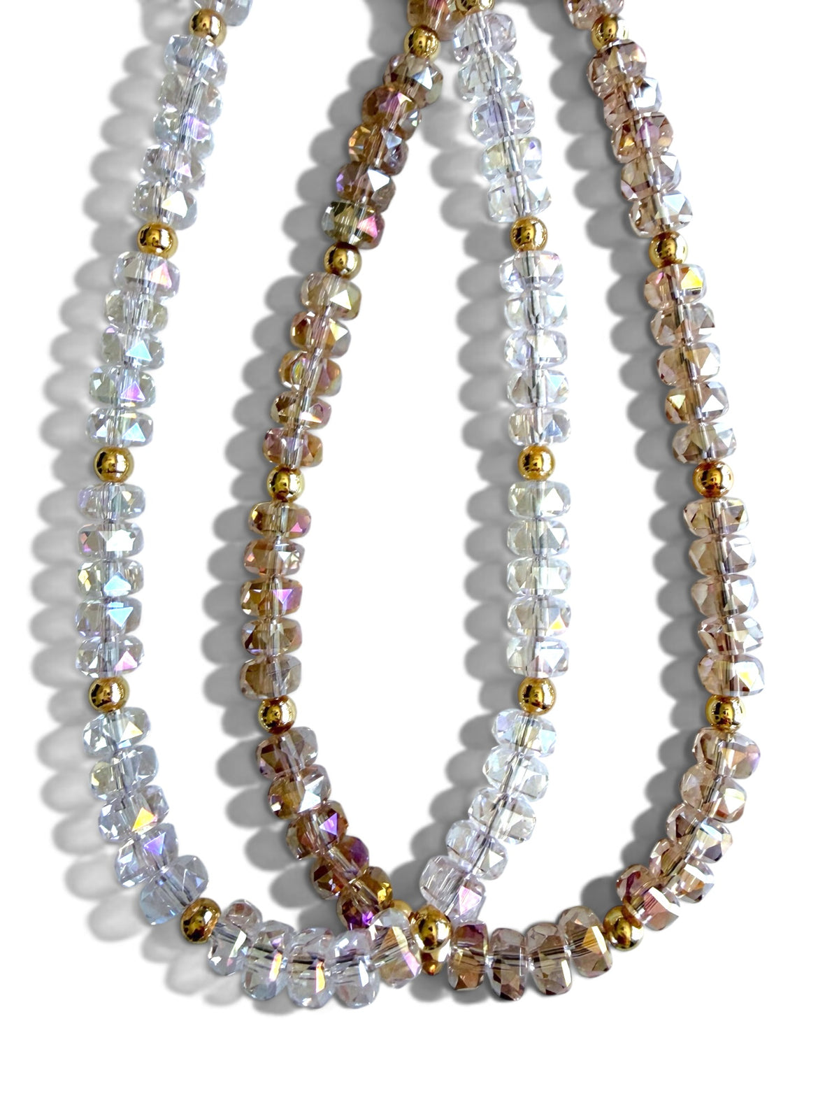 The Montage Champagne | Crystal Beaded Phone Wristlet