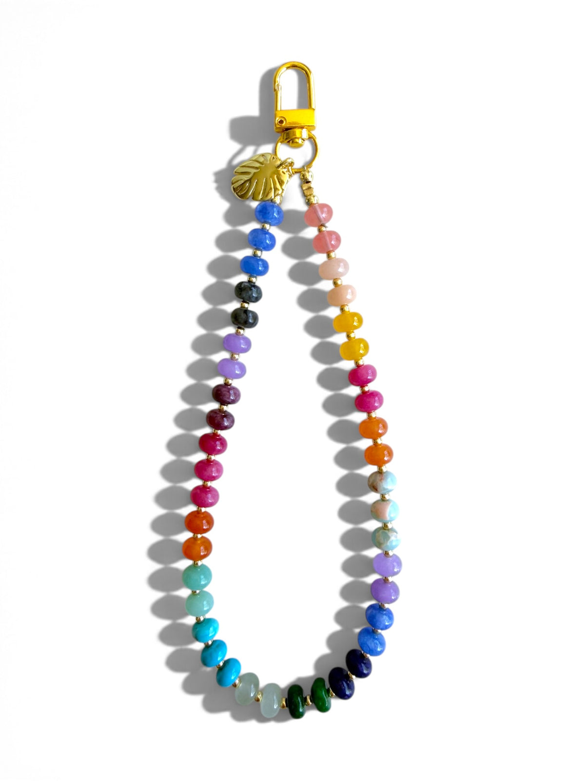 Shores | Laguna | Stone Beaded Phone Wristlet