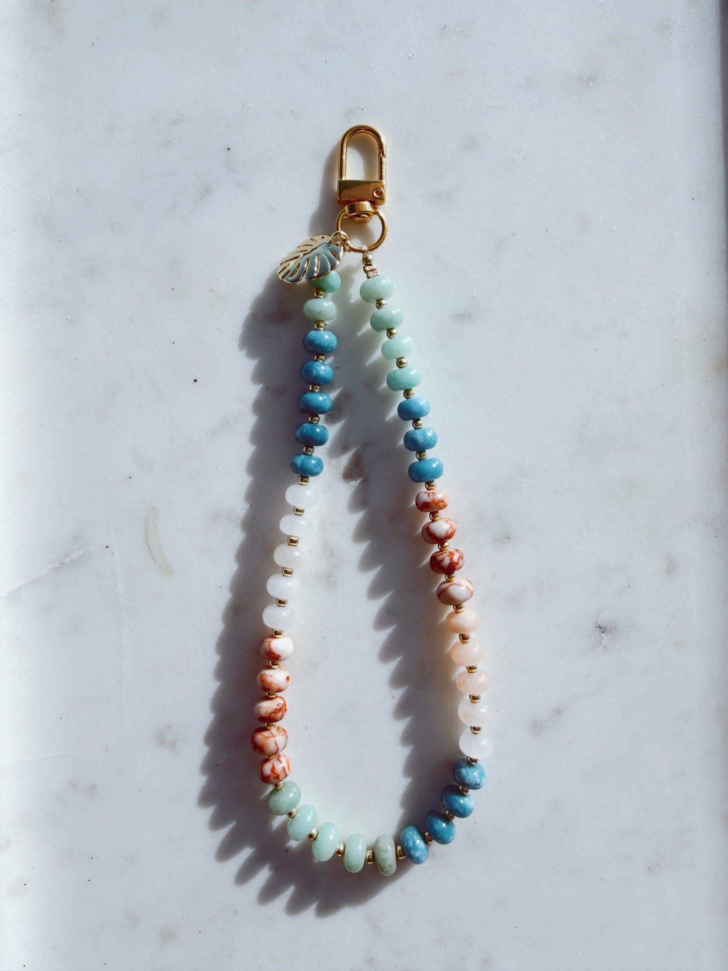 Crystal Cove Phone Wristlet – Coastal Stone Wrist Strap | Palmie