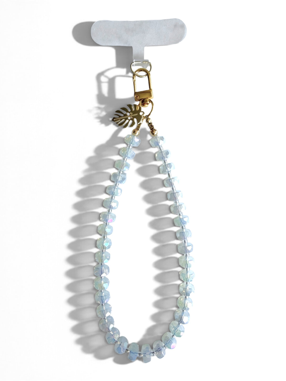 Luna Moonstone | Crystal Beaded Phone Wristlet