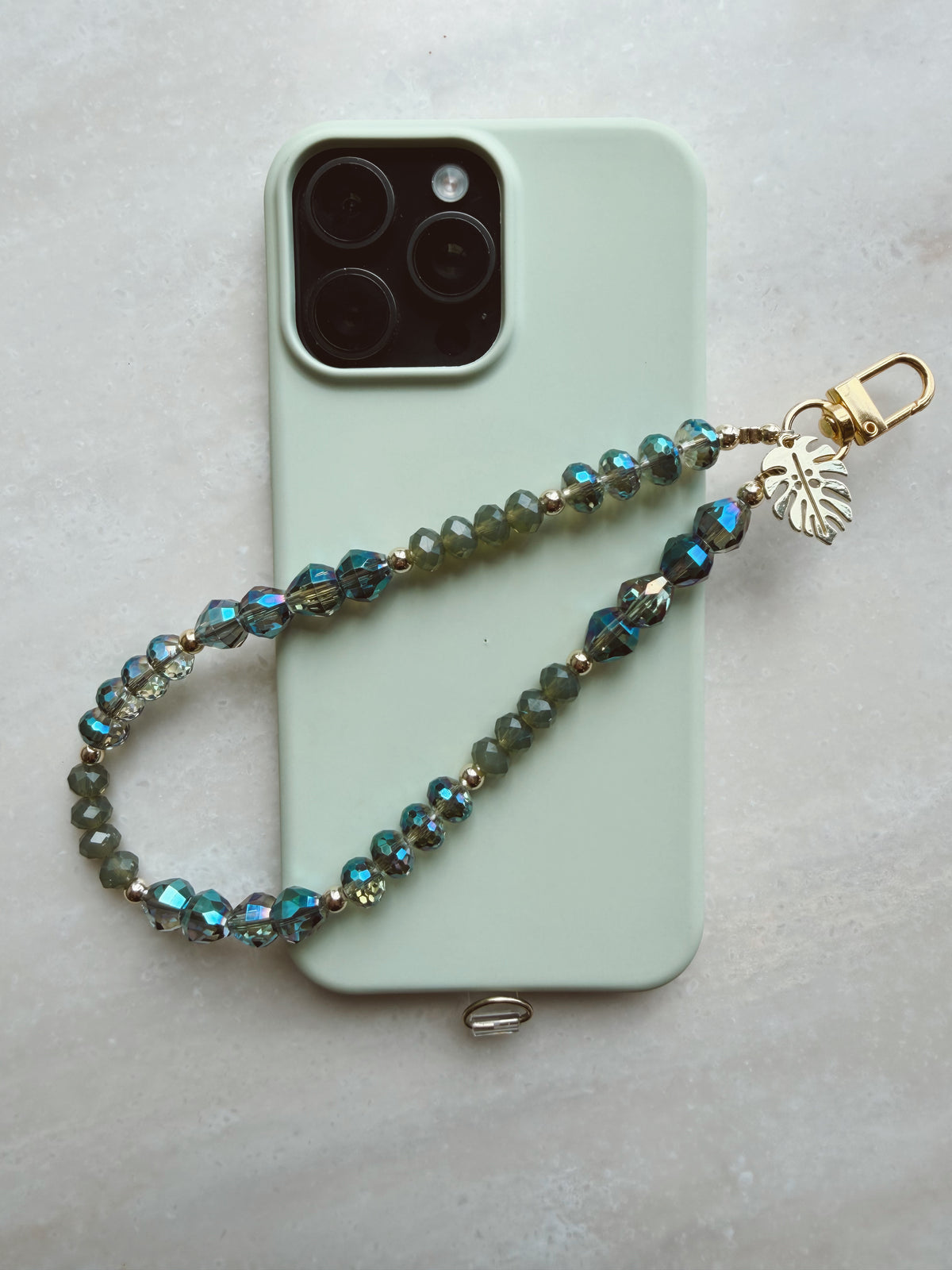 Marina | Crystal Beaded Phone Wristlet