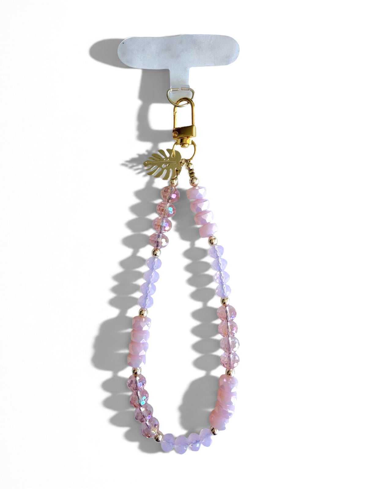 La Jolla | Rosé | Crystal Beaded Phone Wristlet