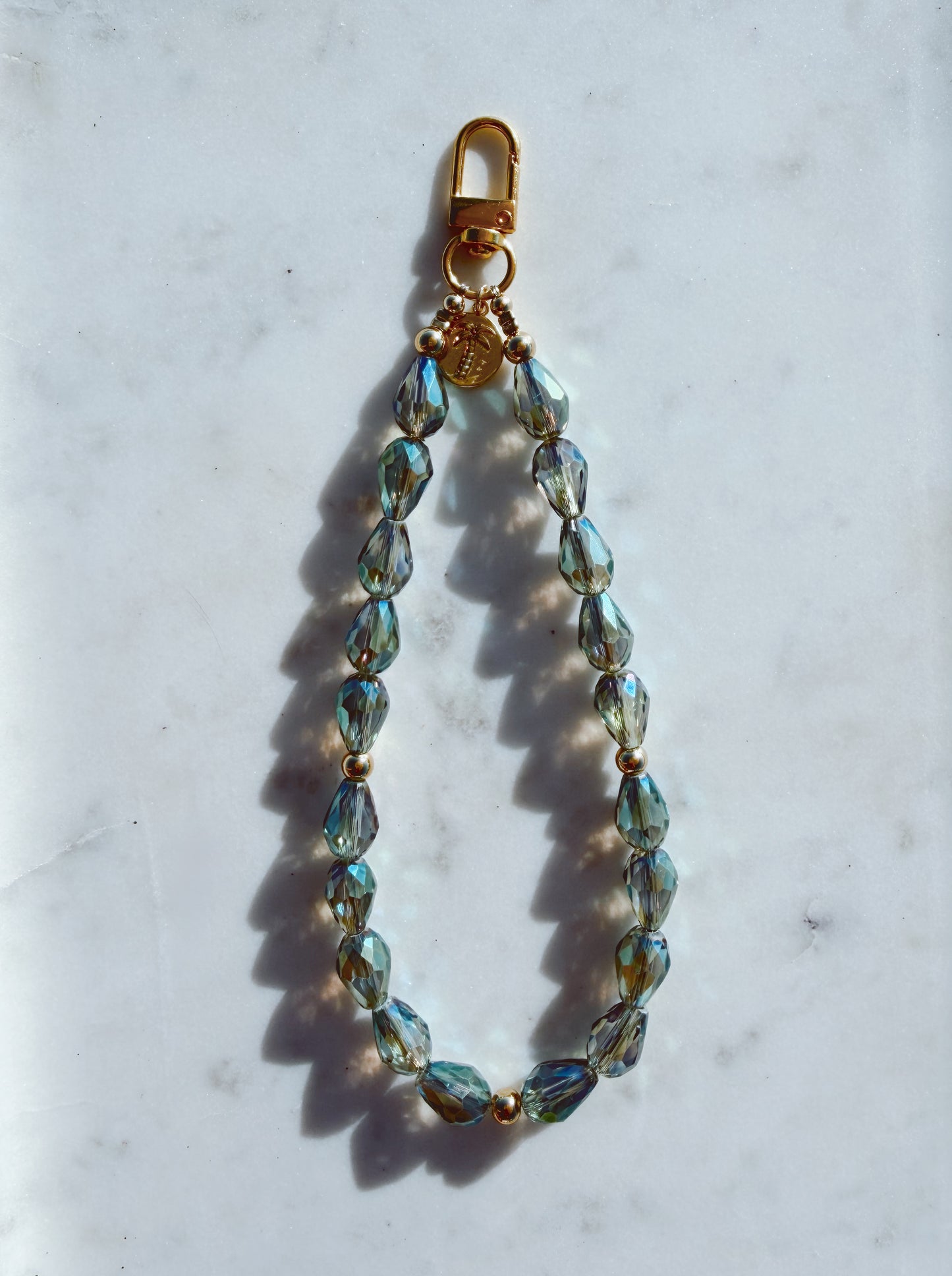 Sea Glass Lux Phone Wristlet – Beaded Wrist Strap | Palmie