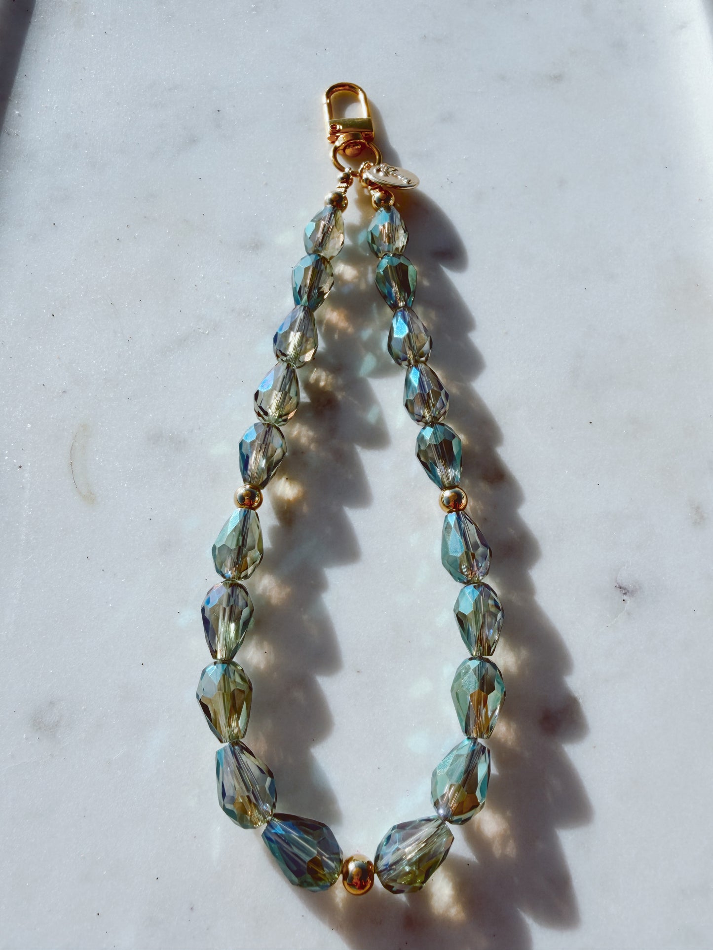 Sea Glass Lux Phone Wristlet – Beaded Wrist Strap | Palmie