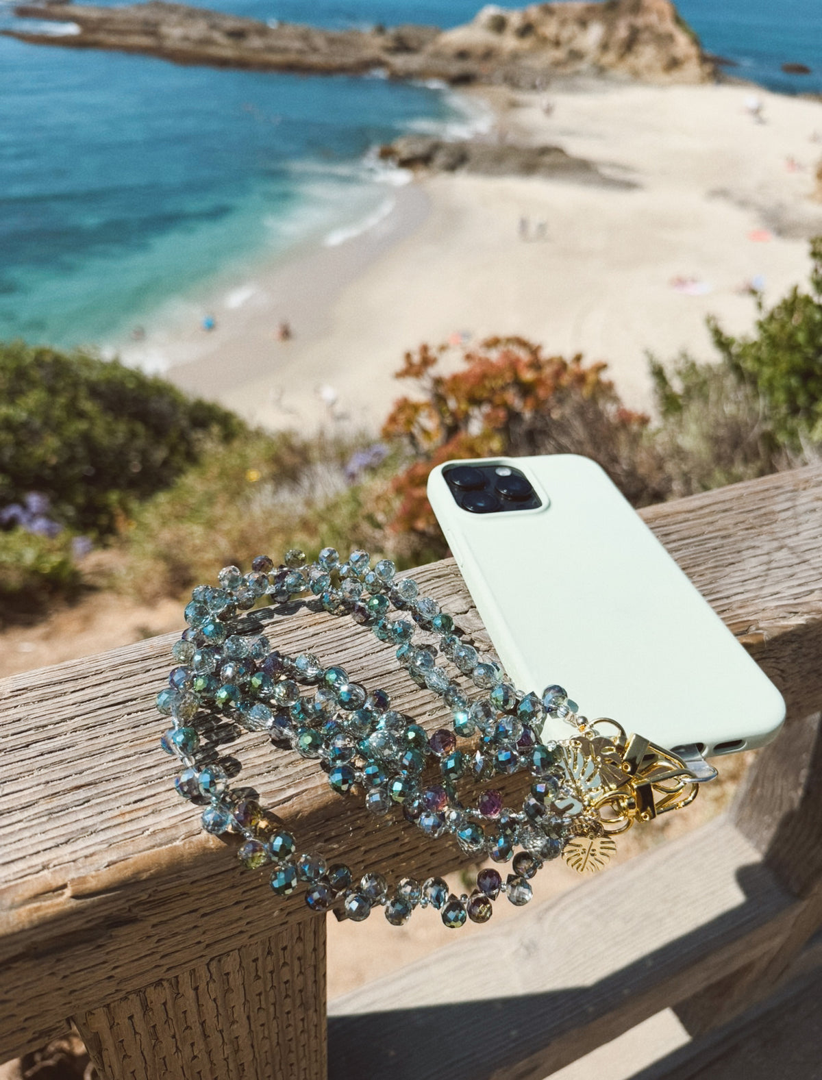Mermaid Lux Phone Wristlet – Beaded Wrist Strap | Palmie