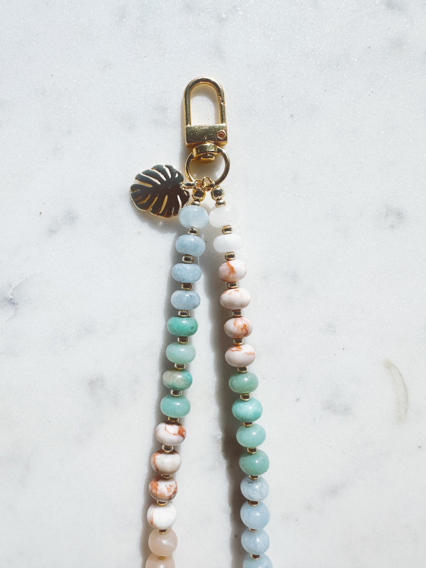 Crystal Cove Phone Wristlet – Coastal Stone Wrist Strap | Palmie