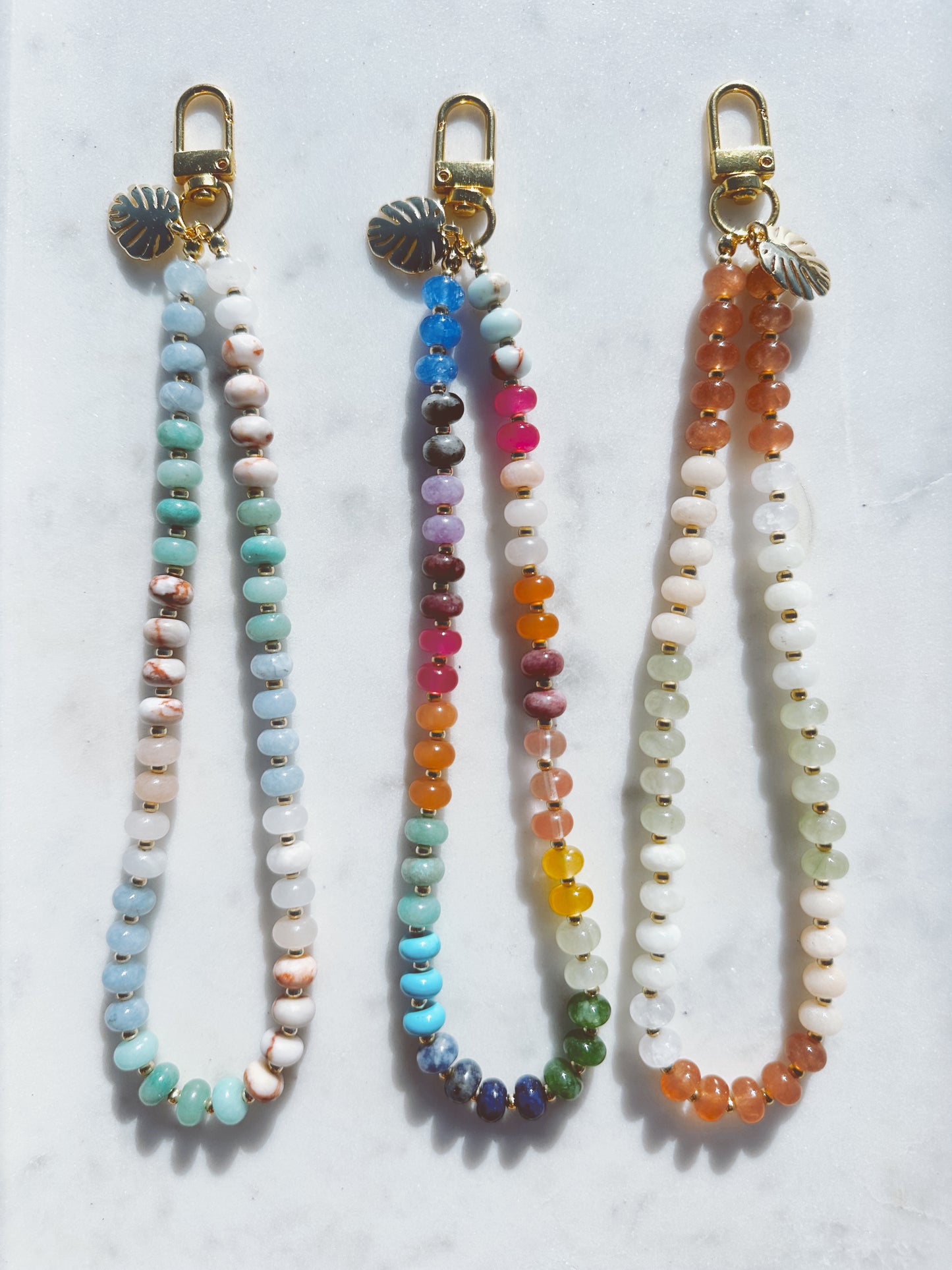 Crystal Cove Phone Wristlet – Coastal Stone Wrist Strap | Palmie