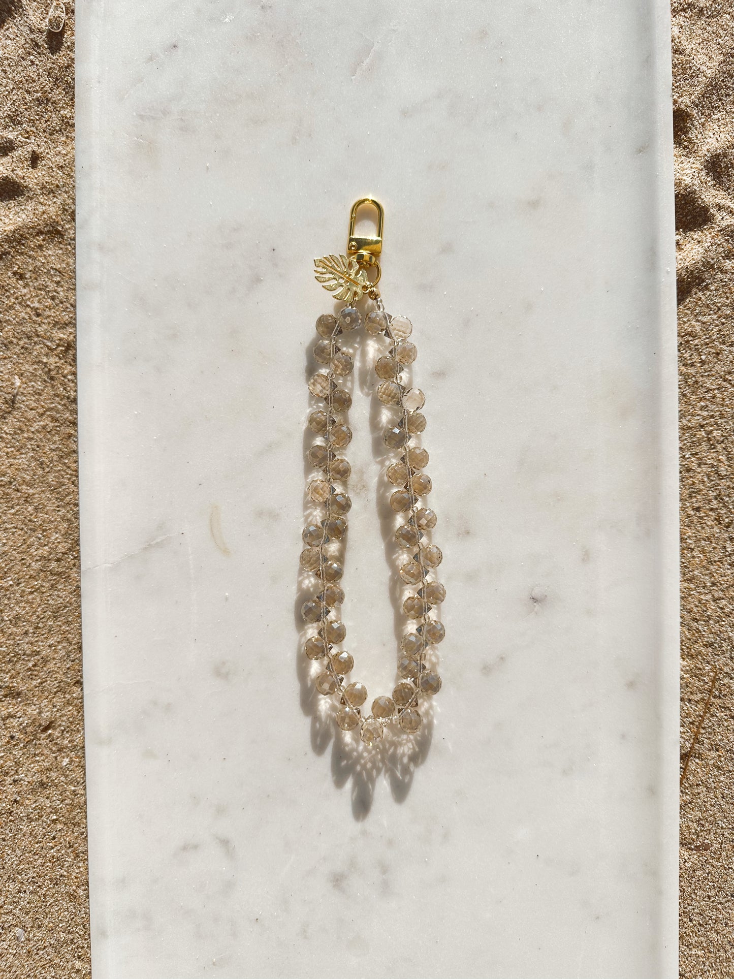 Nude Lux Phone Wristlet – Beaded Wrist Strap | Palmie