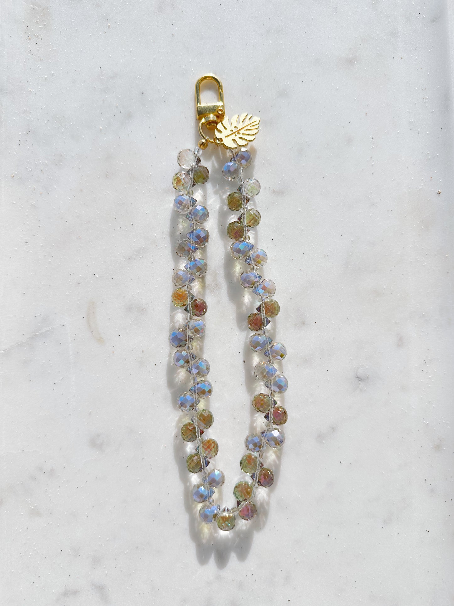 Purple Iridescent Lux Phone Wristlet – Beaded Wrist Strap | Palmie