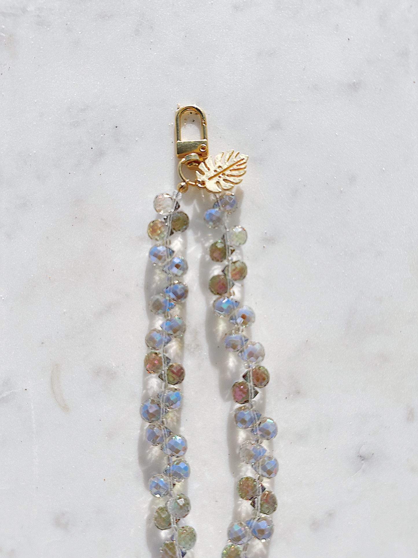 Purple Iridescent Lux Phone Wristlet – Beaded Wrist Strap | Palmie