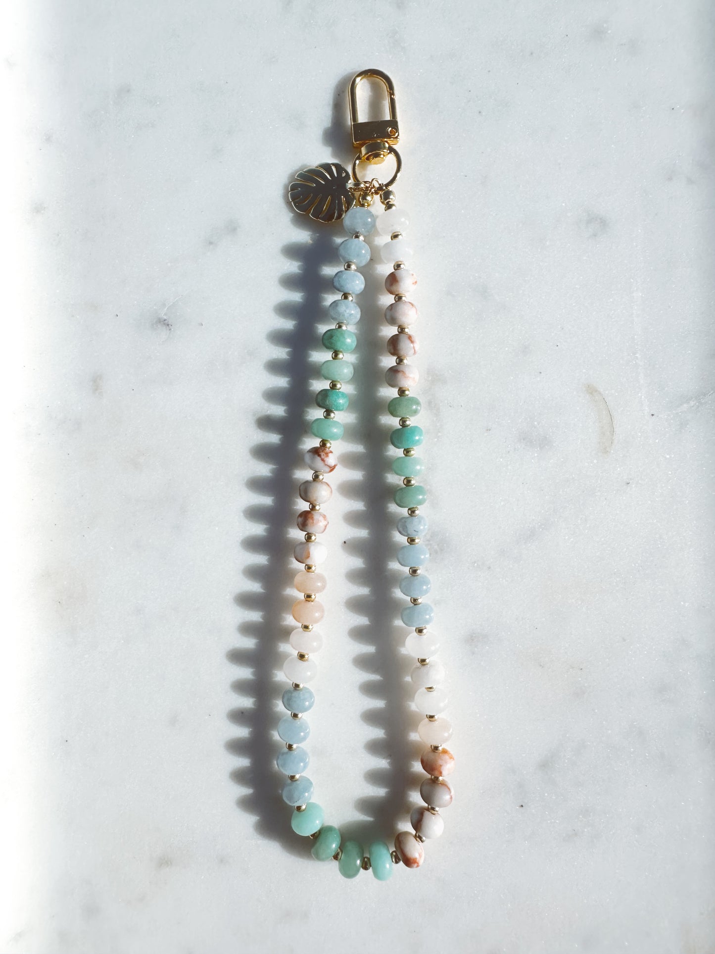 Crystal Cove Phone Wristlet – Coastal Stone Wrist Strap | Palmie