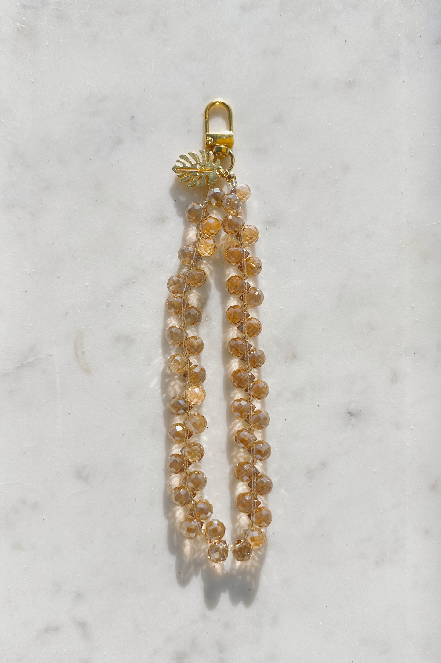 Coffee Lux Phone Wristlet – Beaded Wrist Strap | Palmie