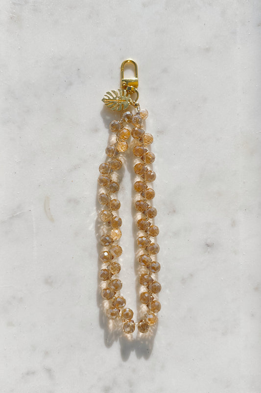 Coffee Lux Phone Wristlet – Beaded Wrist Strap | Palmie